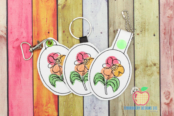 Colorful Flower Keyfob Keychain ITH Review