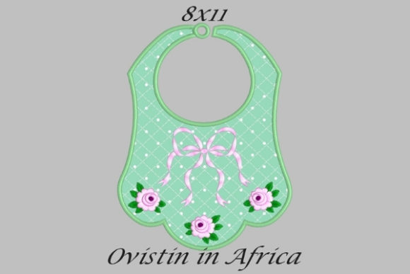 Cute Baby Bib Roses Embroidery Design Review