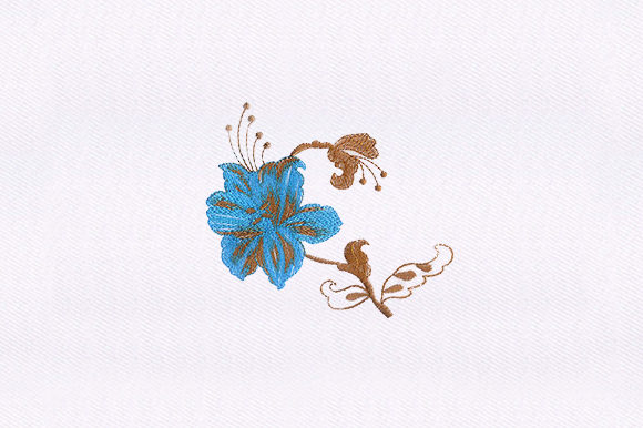 Cyan Flower Design: A Seasonal Embroidery Review