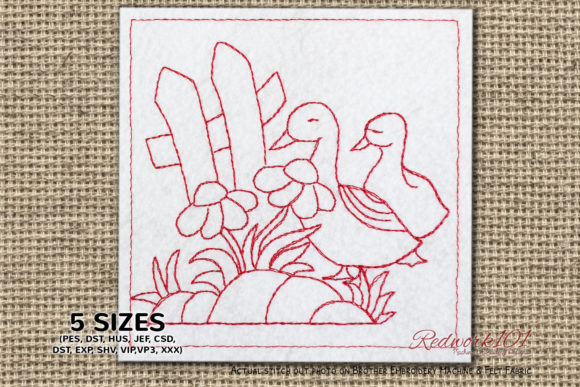 Duck and Flower Embroidery Review