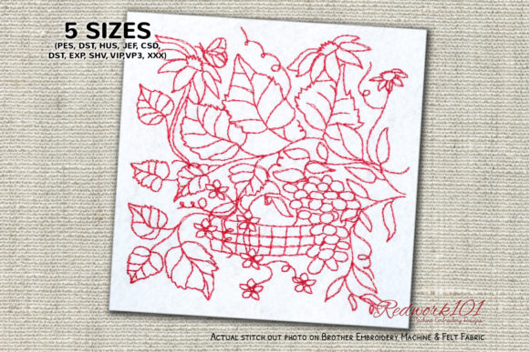 Fruits Basket with Flowers Embroidery Review