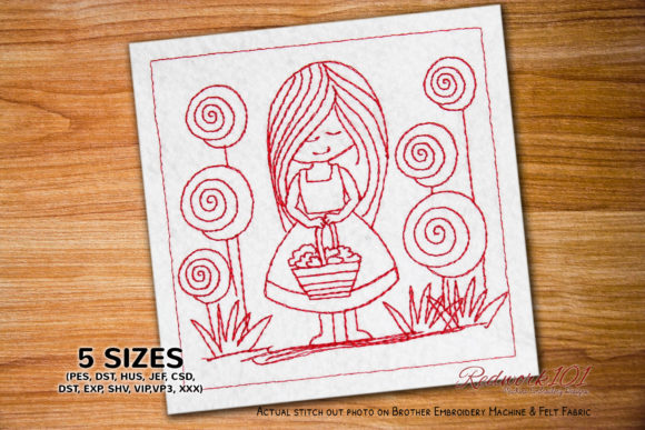 Girl Holding a Basket Lineart Review