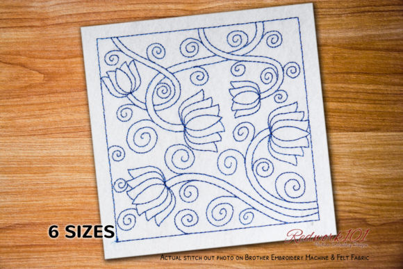 Lotus Flower Lineart Embroidery Review