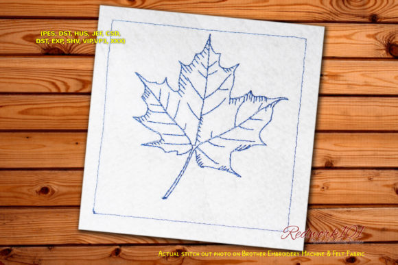 Maple Leaf Redwork Design Review