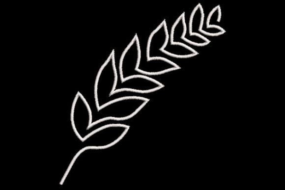 Minimalistic One Line Leaves Embroidery Review
