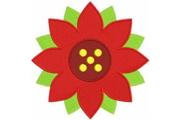 Poinsettia Flower Embroidery Review