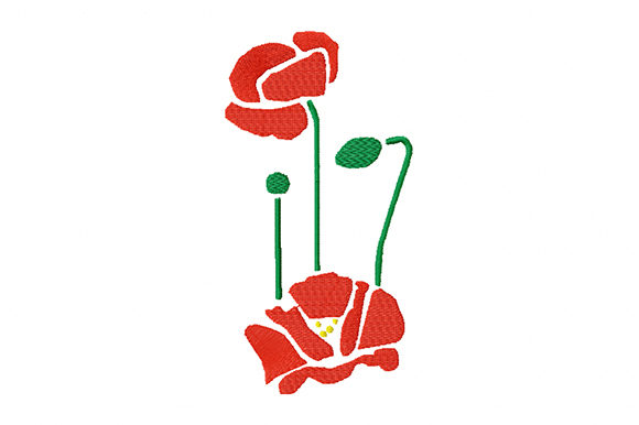 Poppy Flowers Embroidery Review for Boutique Apparel