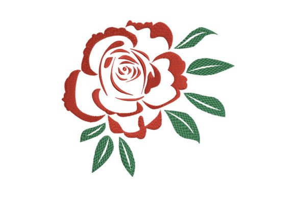 Red Rose Silhouette Embroidery Review
