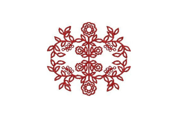 Redwork Flowers Design Review for Seasonal Sellers