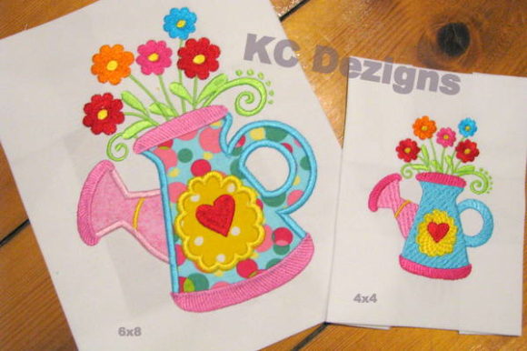 Spring Can with Flowers Applique Review