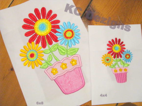 Spring Pot with Flowers Embroidery Review