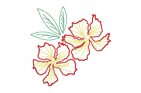 Two Red Flowers with Green Leaves Review